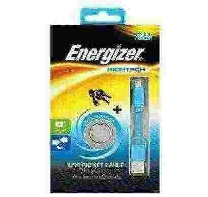 energizer pocket cable micro-usb charge + data - blue