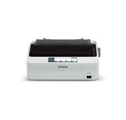epson lx-310 single function monochrome printer (white, black)