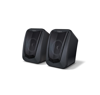 fingers funbeats usb multimedia speaker (6w 2.0 channel , volume controller , powerful bass , black standard)