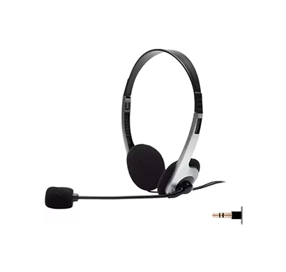 fingers h500 wired headphone for crystal clear and distortion-free calls wired headset (black, on the ear)