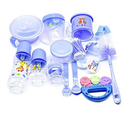 generic ticaret new-born baby feeding set, lightweight and durable welcome baby feeding supplies, made from polypropylene material (multicolor)
