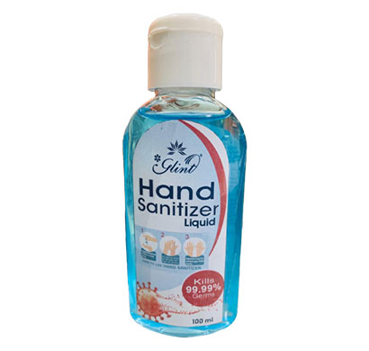 glint hand sanitizer liquid 80% ethanol, who recommended ( 100ml)