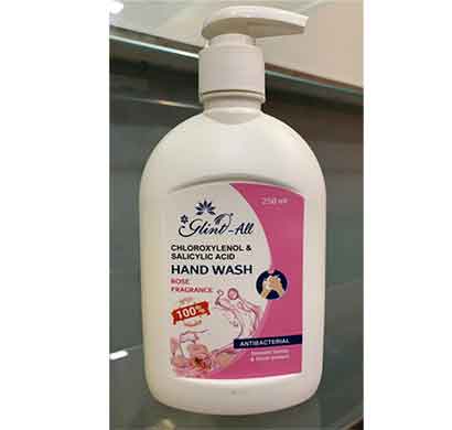 glint hand wash antibacterial 250 ml ( rose )