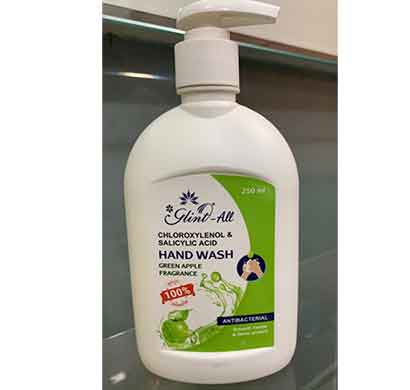 glint hand wash antibacterial 250 ml (green apple)