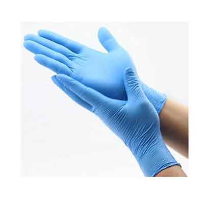 glove pfs nitrile powder free, blue colour