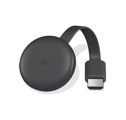 google chromecast 3 media streaming device (black)