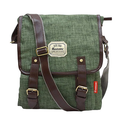 harissons ellipsis 13l vintage sling messenger ( grey)