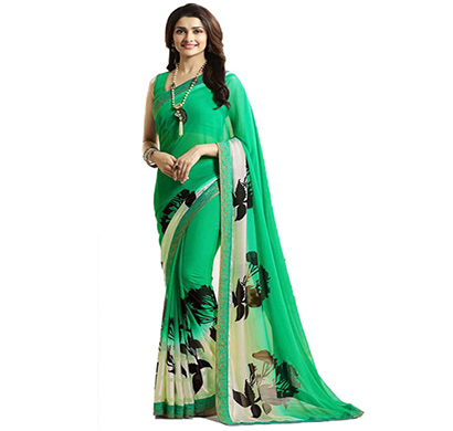 hasti fashion women saree (6.30mtr),green
