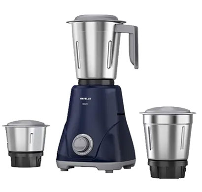 havells (ghfmgfwb050) wave 500 watts mixer grinder 3 jar ( blue)