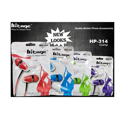 hitage hp-314 wired earphone (multicolor)