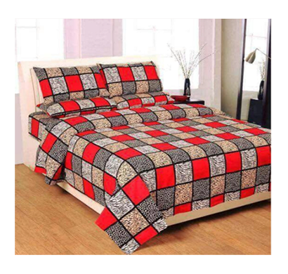 homdazal ( mg-sheet-51 ) 3d bedsheet with pillow covers polycotton ( multicolor)