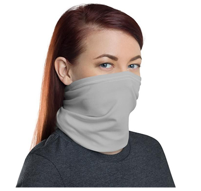 hotbutton bandana polyster mix unisex face mask ( grey)
