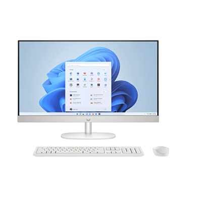 HP 24-cr0901in (B7VC3PA) All-in-One Desktop PC (Intel Core i3-1315U/ 13th Gen/ 8GB RAM/ 512GB SSD / Windows 11 Home + Ms Office/ 24 inch FHD/ / 1 year Warranty), Shell White