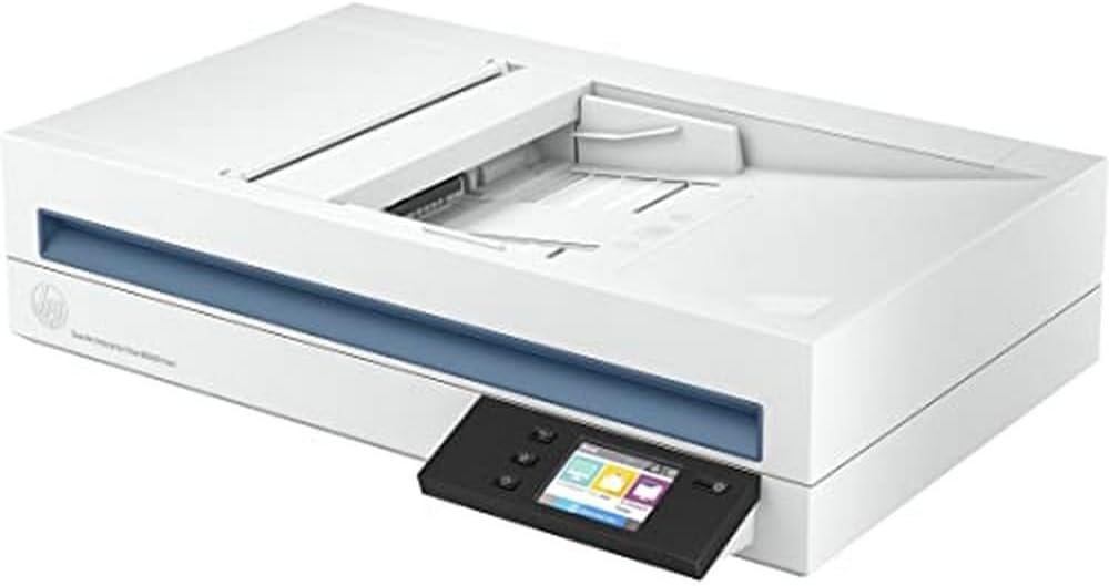 hp 6600fnw1 flow n6600 fnw1 scanner scanner (white and blue)