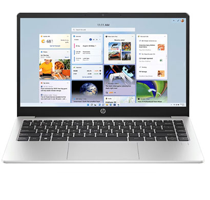 hp 240 g10 (b10lvpt) laptop (intel core i5/ 13th gen/ 8gb ram/ 512gb ssd/ dos/ backlit keyboard/ fpr/ 14 inch fhd display/ 1 years warranty), turbo silver