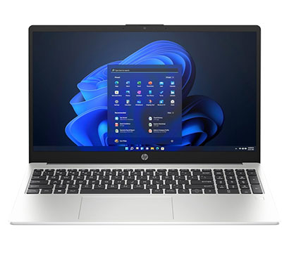 HP 255 G10 ( C8HS6AT) Laptop ( AMD Ryzen-3-7335U/ 8GB RAM/ 512 GB SSD/ 15.6 inch FHD/ DOS/ 1 Year Warranty), Turbo Silver