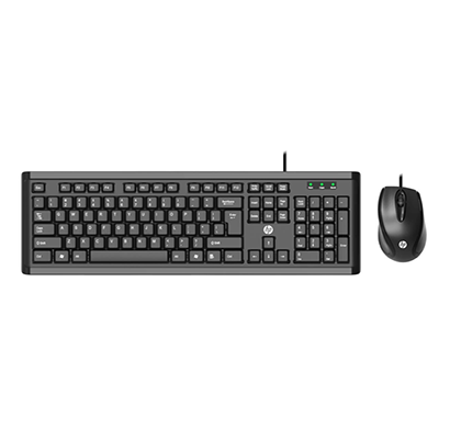 hp keyboard and mouse combo wired powerpack (black)