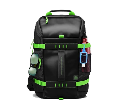 hp odyssey (t5p98aa) 15.6 inch laptop green backpack