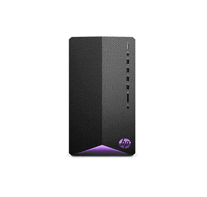 hp pavilion tg01-2005in gaming desktop (intel core i7-11700f / 11th gen/ 16gb ram/ 1tb ssd/ windows 11 + ms office/ 8gb rtx 3060ti graphics/ 1 year warranty), black with violet