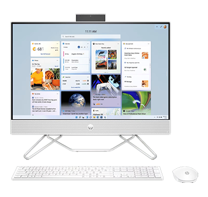 hp pavilion 24-cb1701in (983n6pa) all-in-one desktop pc (intel core i3-1215u/ 16gb ram/ 512gb ssd/ windows 11 home/ 24 inches/ 1 year warranty), starry white