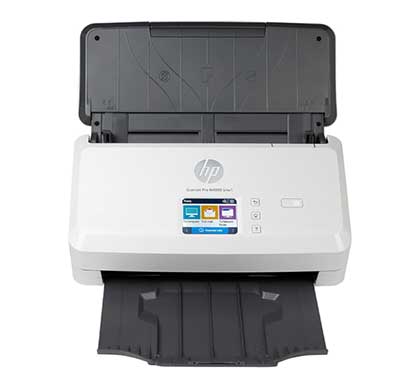 hp scanjet pro n4000 snw1, fast 2 sided scanner with auto document feeder, (6fw08a)