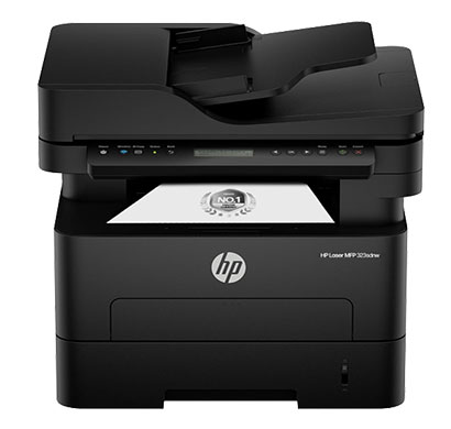 hp (323sdnw) auto duplex wifi laser printer with adf, print scan copy, lcd display, 30 ppm, 256 mb memory ( black)