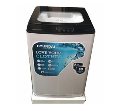 hyundai ( wm hyt65d2-lsk7) 6.5 kg fatl-plastic body washing machine- light silver