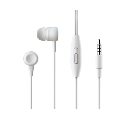 iball melody 281 in-ear wired earphones with mic (white)
