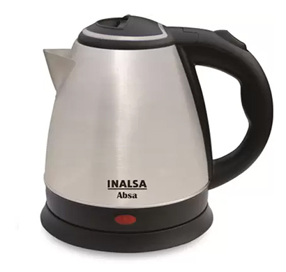 inalsa absa electric kettle ,1.5 l ( silver)
