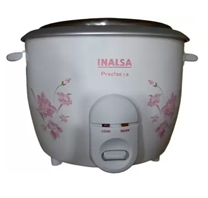 inalsa precse 1.8 electric rice cooker (1.8 l, white)