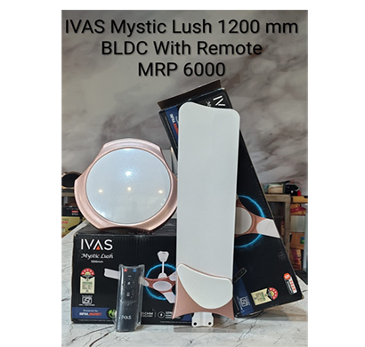 ivas mystic lush 1200mm bldc ceiling fan with remote