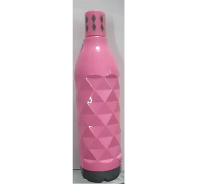 ivy diamond designed pink bottle 500 ml bottle (pack of 1, pink, plastic)