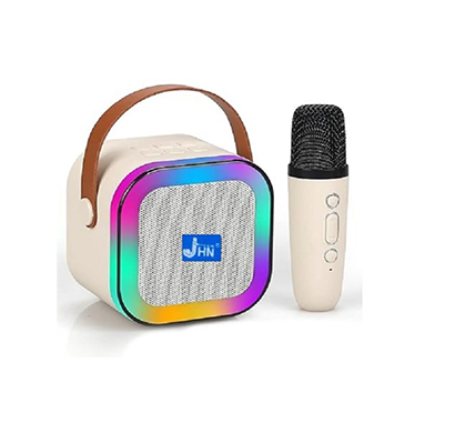 jhn 122 5w bluetooth speaker bluetooth v 5.1 with usb,sd card slot playback time 5 hrs beige