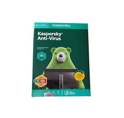 kaspersky antivirus 5 users, 1 year (5 cd)