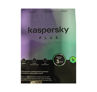 kaspersky plus 3 key, 1 year