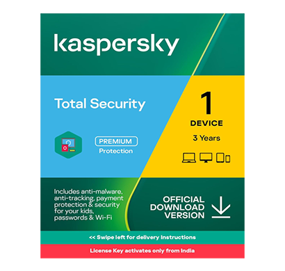 kaspersky total security plus (1 device , 3 years)