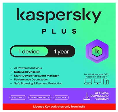 kaspersky kplus5/1 ( kl1064cuafs) plus 1 device 1 year 5 flappers