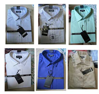 lafayette men shirt full and half sleeves products lot