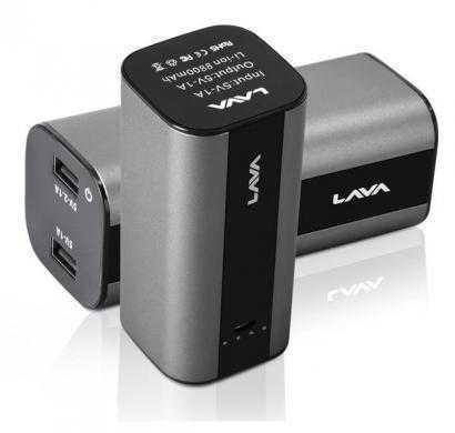 lava w880 power bank for smartphones and tablets (black)