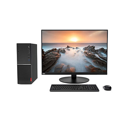lenovo v530 (11bgs09000) tower desktop (intel core i3-9100/ 4 gb ram/ 1 tb hdd/ dos/ no odd/ intel uhd 610 graphics/ internal speaker/ 19.5 inch/ 3 years warranty) black