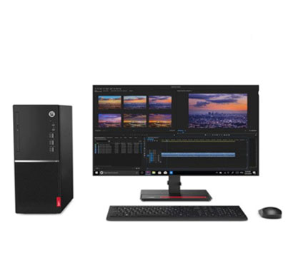 lenovo v530 sff (11bgs08y00) desktop pc (intel pdc 5420/ 9th-gen/ 4gb ram/ 1tb hdd/ dos / 19.5 monitor/ no odd/ black), 3 years warranty