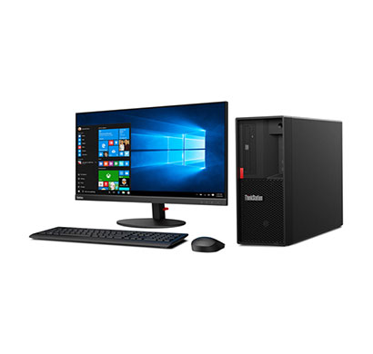 lenovo workstation p330 (30d0s0dl00) tower desktop (intel core i5-9500/ 9th gen/ 8gb ram/ 1tb hdd/ dos/ 19.5 inch monitor/ 3 years warranty) black