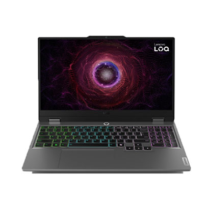 lenovo loq (83jc00eein) gaming laptop (amd ryzen5-7235hs/ 12gb ram/ 512gb ssd/ windows 11 home + ms office/ 6gb nvidia rtx 3050 graphics/ backlit kbd/ 15.6 inch fhd / 1 year warranty), luna grey
