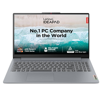 lenovo ideapad slim 3 (82xq00mdin) thin & light laptop (amd ryzen 3-7320u/ 8gb ram/ 512gb sdd/ windows 11 + ms office 2024/ 15.6
