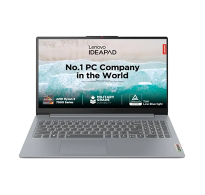 lenovo ideapad slim 3 (82xq00xdin) thin & light laptop (amd r5-7520u/ 16gb ram/ 512gb ssd/ windows 11 home + ms office/ 15.6