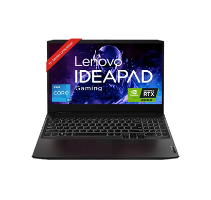 lenovo ideapad gaming 3 (82k101pcin) laptop (intel core i5-11320h/ 11th gen/ 8gb ram/ 512 ssd/ windows 11 home/ nvidia rtx 2050 4gb graphics/ 15.6-inch fhd/ 1 year warranty), shadow black