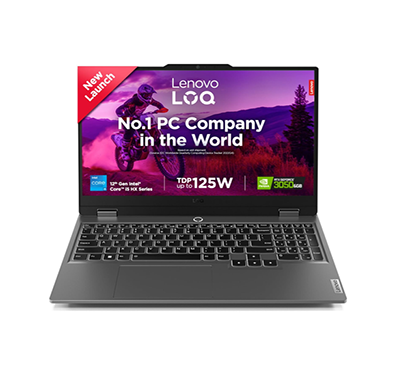 lenovo loq (83gs00lnin) gaming laptop (intel core i5-12450hx/ 12th gen/ 16gb ram/ 512 ssd/ windows 11 home + ms office/ nvidia geforce rtx 3050 6gb gddr6 graphics/ 15.6