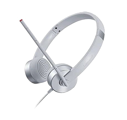 lenovo h100 wired over ear headphones with mic