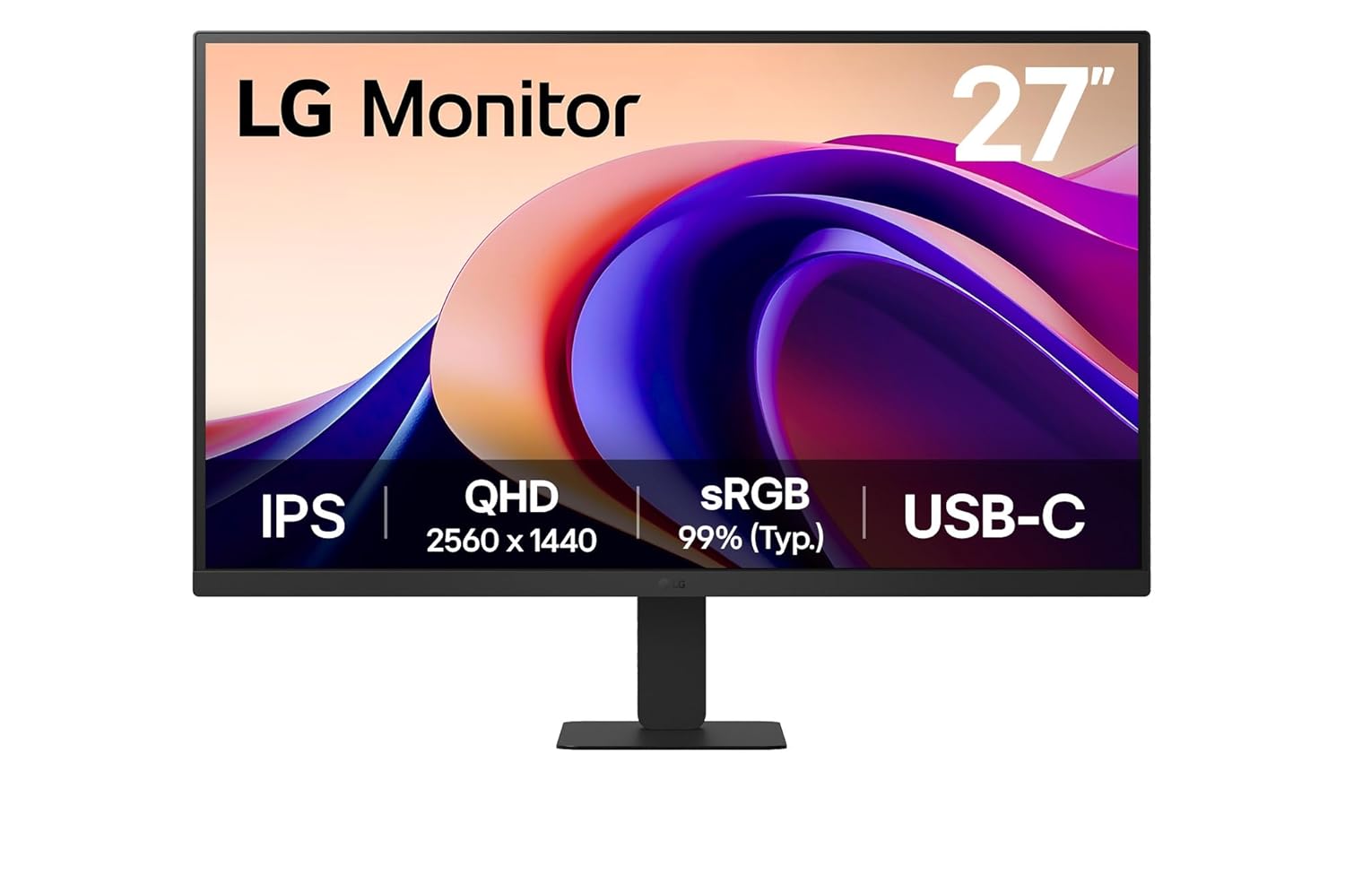 lg 27u631a-b- 27 inch qhd (2560x1440) ips pc monitor (black)