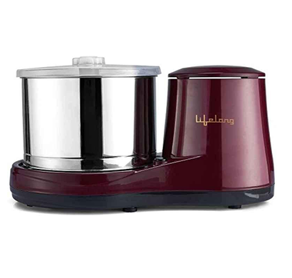 lifelong (llwg01) 2l 150w plastic classic table top red wet grinder